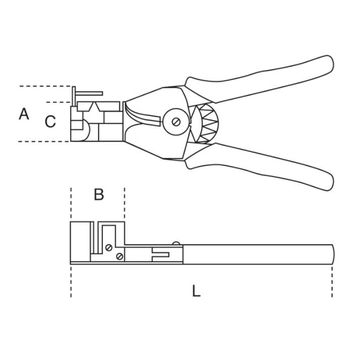 1143 - Pinza spellafili Codice Art. - SKU (vedi tabella specifiche) 1143  0,5-6 - 011430001