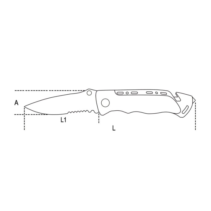 Coltello a serramanico lama in acciaio inossidabile Beta 1778AN