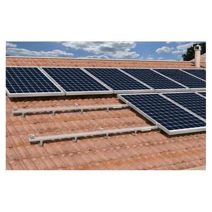 Profilo Fischer in alluminio Solar-Light 3,65 mt per pannelli